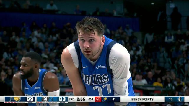 NBA常规赛：步行者vs独行侠第3节英文原声回放