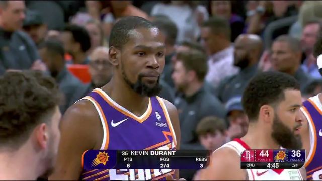 NBA常规赛：火箭vs太阳第2节英文原声回放