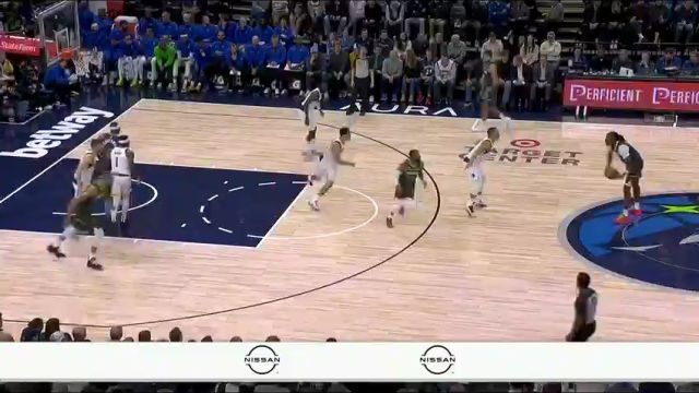 NBA常规赛：独行侠vs森林狼第4节中文解说回放