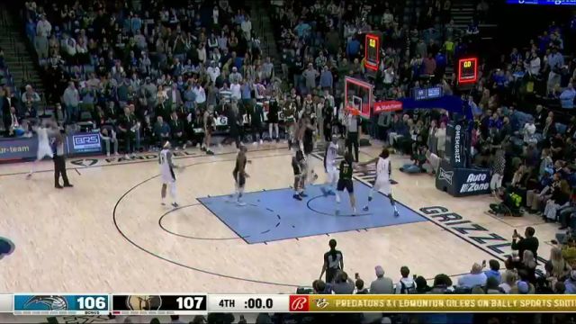 NBA常规赛：魔术vs灰熊第4节中文解说回放