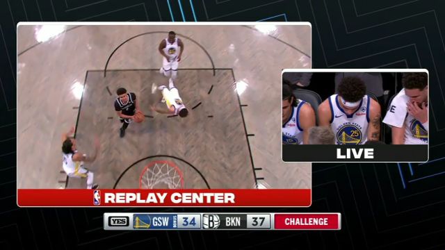 NBA常规赛：勇士vs篮网英文原声全场回放