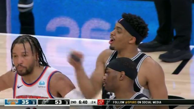 尼克斯vs马刺第2节中文解说回放