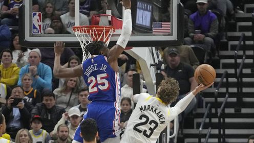 《NBA全场集锦》【原声】费城127-124爵士 大帝缺阵马克西轰生涯新高51分费城险胜爵士