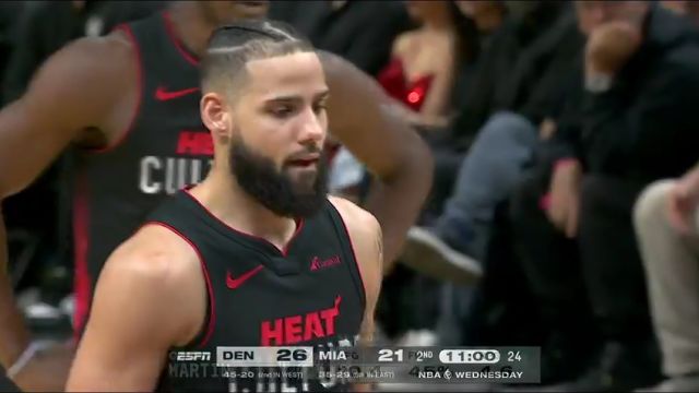 NBA常规赛：掘金vs热火英文原声全场回放