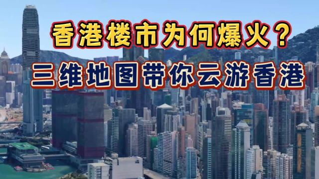 香港楼市为何爆火?香港是什么样的?三维地图带你了解真实的香港