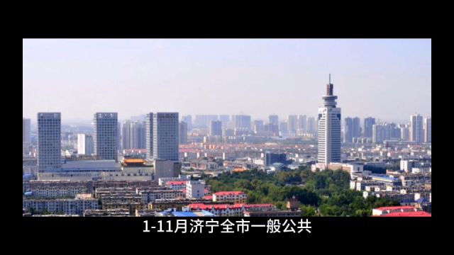 2023年111月济宁各地财政收入,邹城领先扩大,嘉祥增速第二