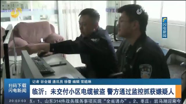 临沂:未交付小区电缆被盗,严重影响交付,警方通过监控抓嫌疑人