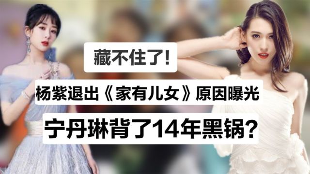 杨紫为何退出《家有儿女》?宁丹琳被冤14年?原因真的很现实