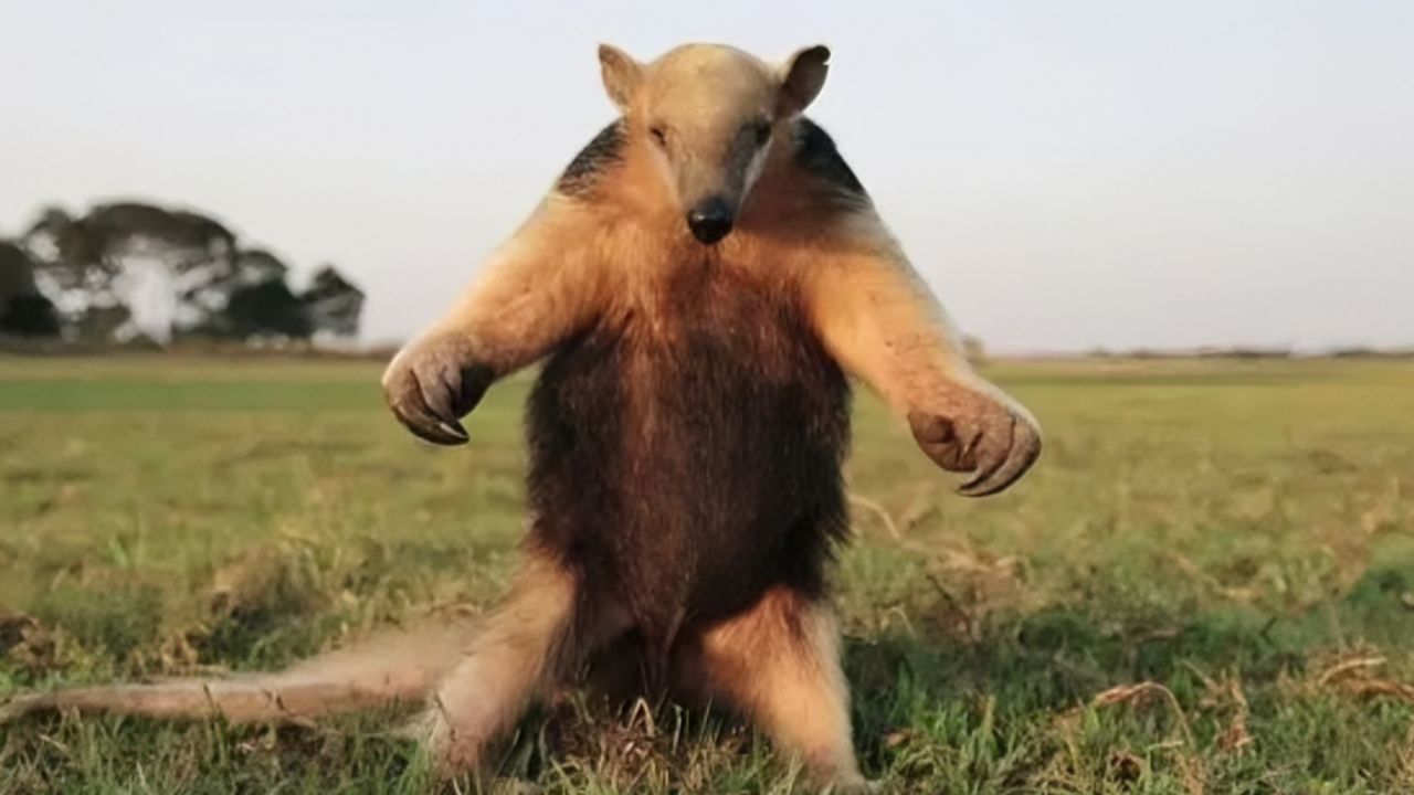 食蚁兽做拥抱姿态发大招,美洲虎闻风丧胆不敢招惹| 纪录片