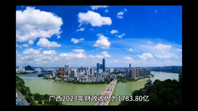 2023年112月广西各地财政收入,南宁冲上400亿,防城港表现出色