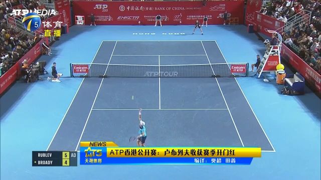 ATP香港公开赛:卢布列夫收获赛季开门红