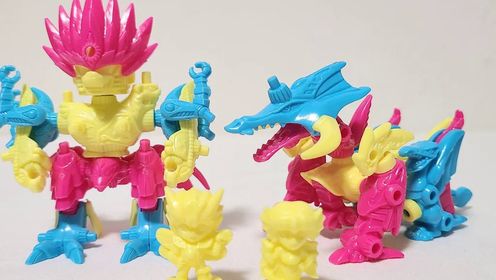 小时候的童年塑胶玩具 无限合体