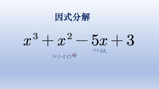 初中数学因式分解,试根法很好用