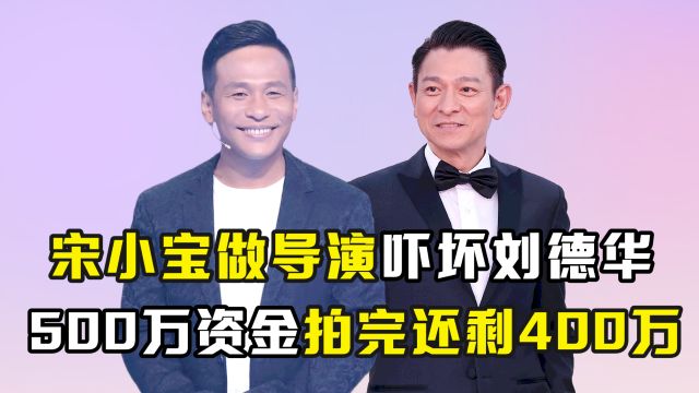 宋小宝做导演吓坏刘德华,500万资金拍完还剩400万