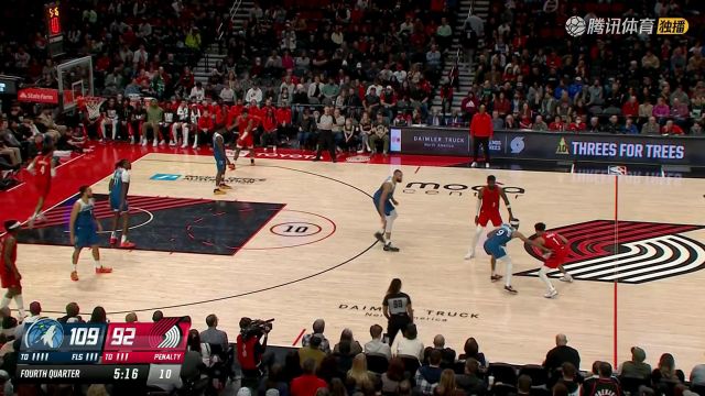 2023/24赛季NBA常规赛：森林狼 VS 开拓者 全场回放