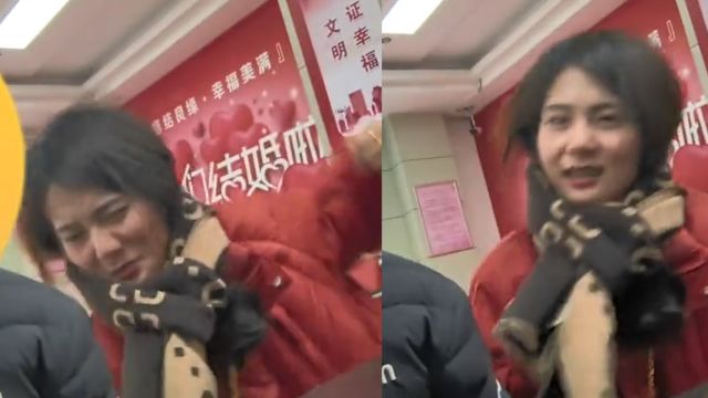 男生和女友去民政局领证,被女友呲牙蓄力猛锤一拳:终于到手了?