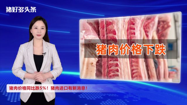 猪肉价格同比跌5%!猪肉进口有新消息!猪价将走向何方?