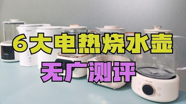 宫菱、摩飞等6款电热烧水壶无广测评,哪个牌子好?