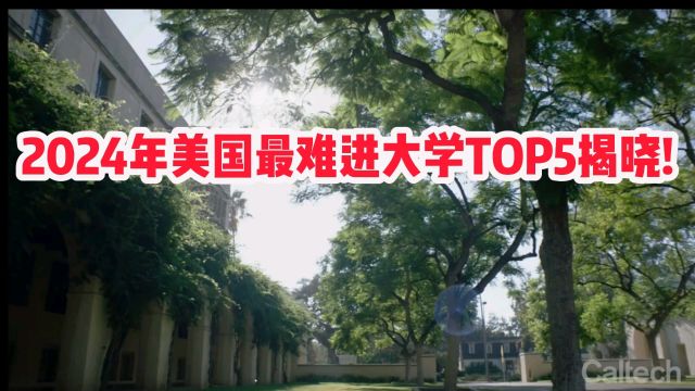 2024美国最难进的大学竟然不是哈佛斯坦福,而是它……