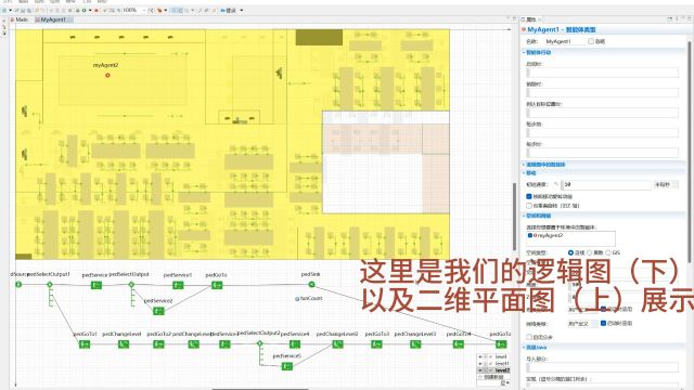 2、anylogic三维模拟仿真演示