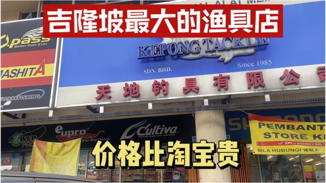 马来西亚吉隆坡最大渔具店,小红书极力推荐,入手达瓦银溪火蜥蜴