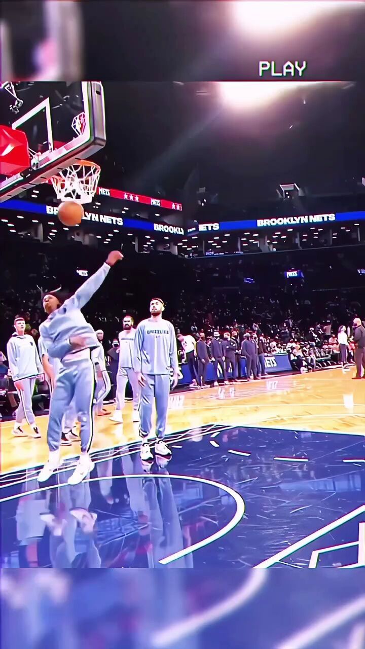 扣篮我只看莫兰特,现场视角莫兰特360度转体扣篮!