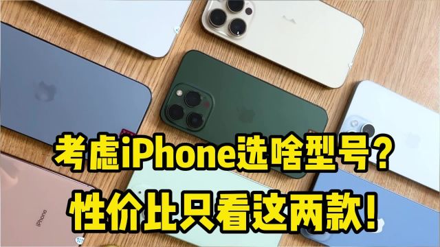 考虑iPhone选啥型号?性价比只看这两款!