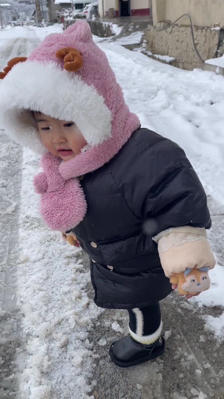 那是谭伊文1岁半时候的冬天