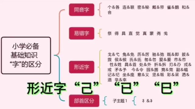 024第二十四集 【形近字】 己、已、巳