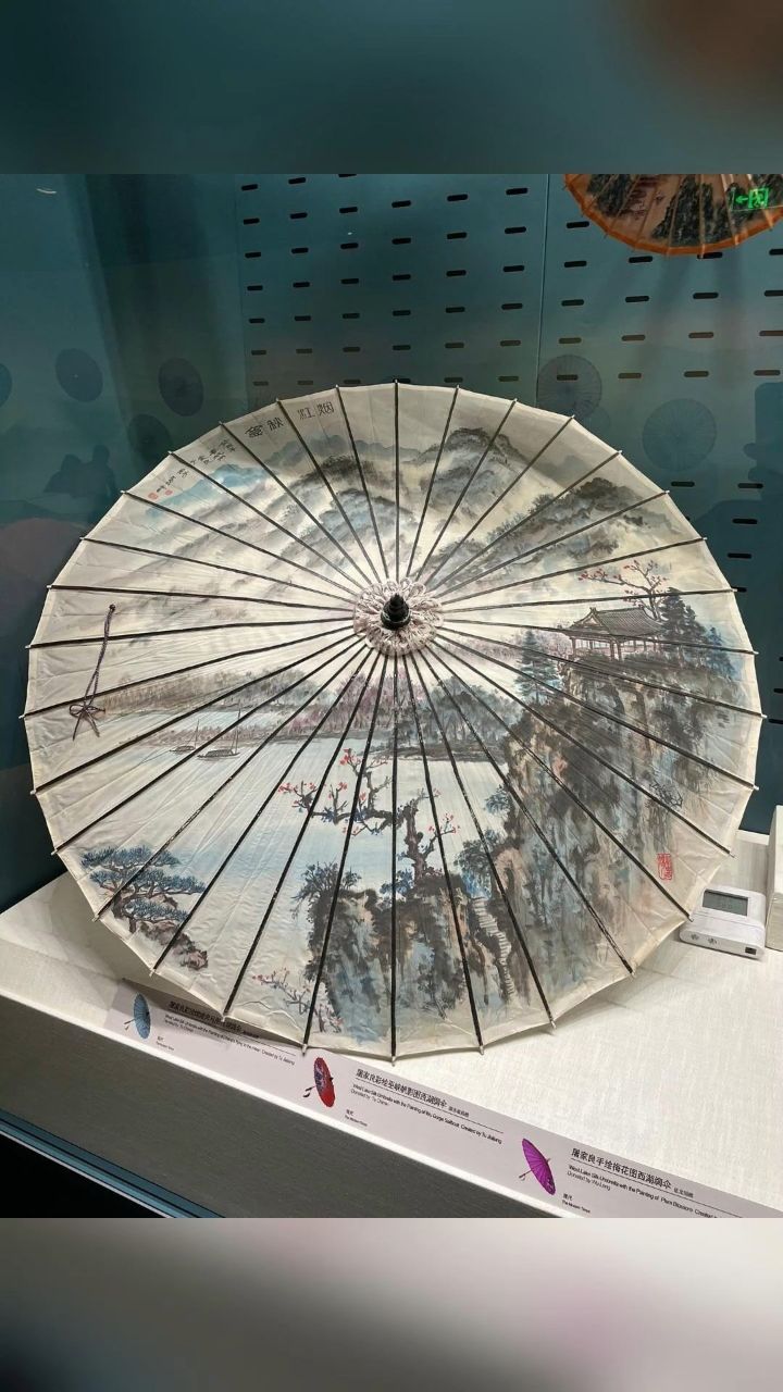 咱们博物馆里的油纸伞能有多绝#油纸伞#博物馆#手工艺#传统文化#非遗