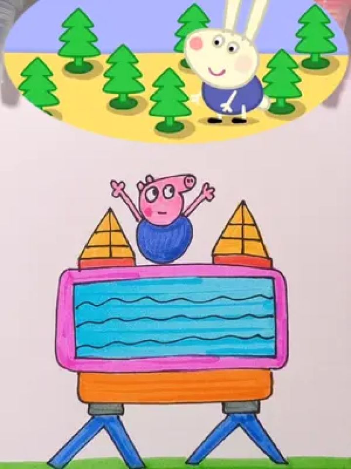 填色 #手绘 #儿童绘画 #轻娱how #儿童简笔画to