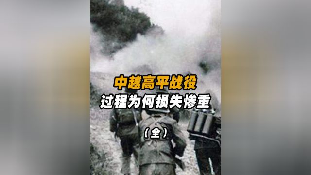 1979年中越高平战役,我军11个师血战28天,为何过程会损失惨重!