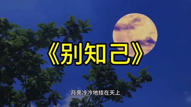 《别知己》(完整版)太好听了,意境优美,情真意切,值得回味