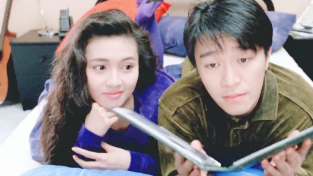一首《讲不出再见》配周星驰张曼玉颜值巅峰,经典百听不厌