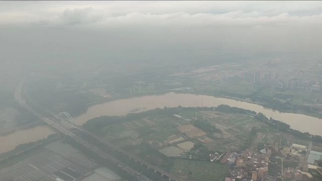 风雨如磐的广州,俯瞰径流量仅次于长江、国内第三长河流——珠江