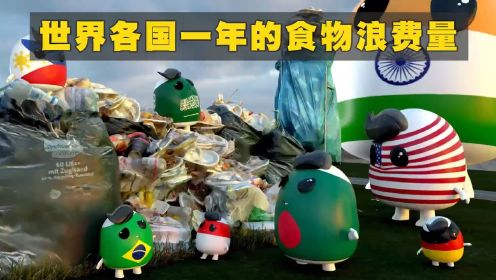 世界各国一年的食物浪费量，中国第一的排名靠不靠谱？