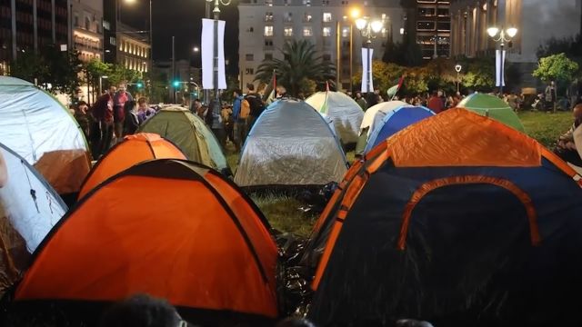 雅典大学学生集会抗议以色列,西方大学掀起反战热潮