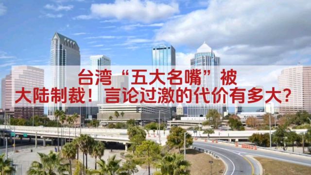 台湾“五大名嘴”被大陆制裁!言论过激的代价有多大?