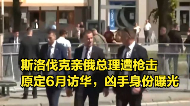 斯洛伐克亲俄总理遭枪击,原定于6月访华,刺杀凶手身份曝光