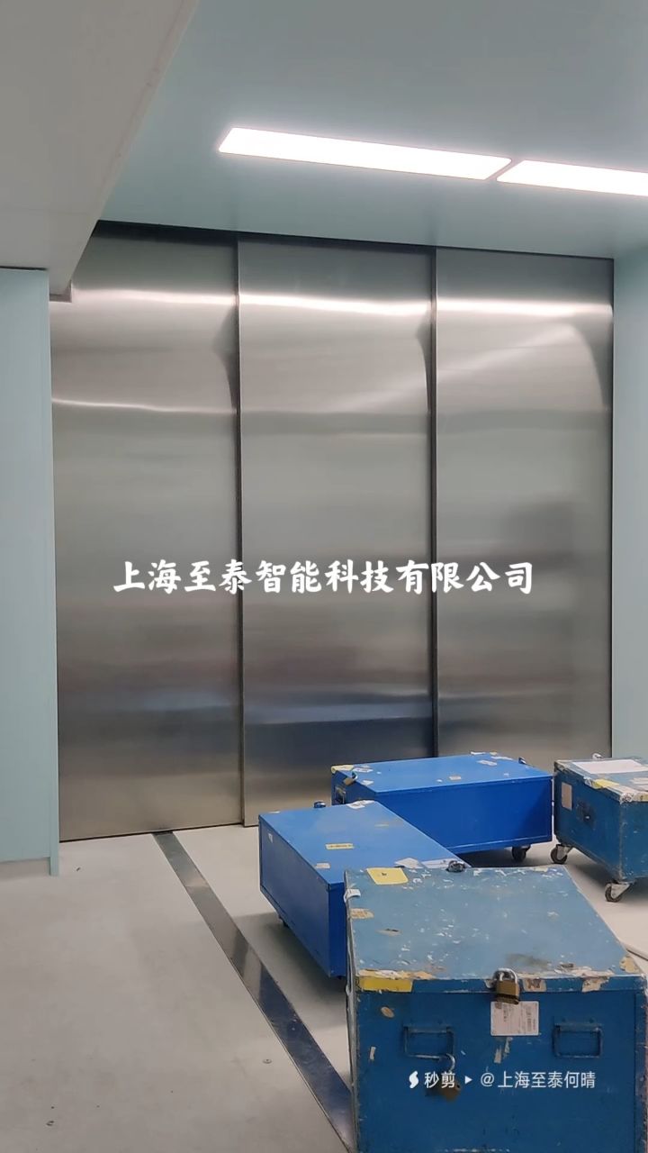 进口品牌三重叠自动门安装,不锈钢套叠门,电动门,三联动门,感应重叠门