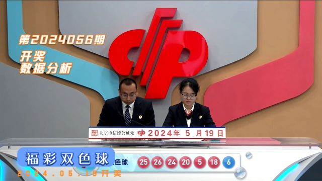 福彩双色球第2025056期开奖数据分析