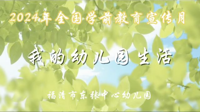 2024年全国学前教育宣传月——我的幼儿园生活(福清市东张中心幼儿园)