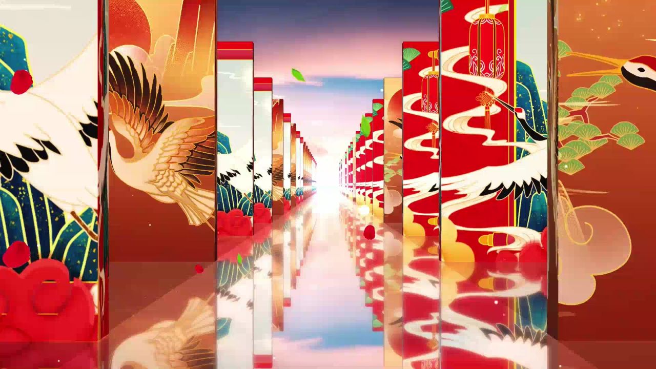 b873-粉墨小宝贝戏曲演唱表演节目动态led大屏幕背景视频高清素材