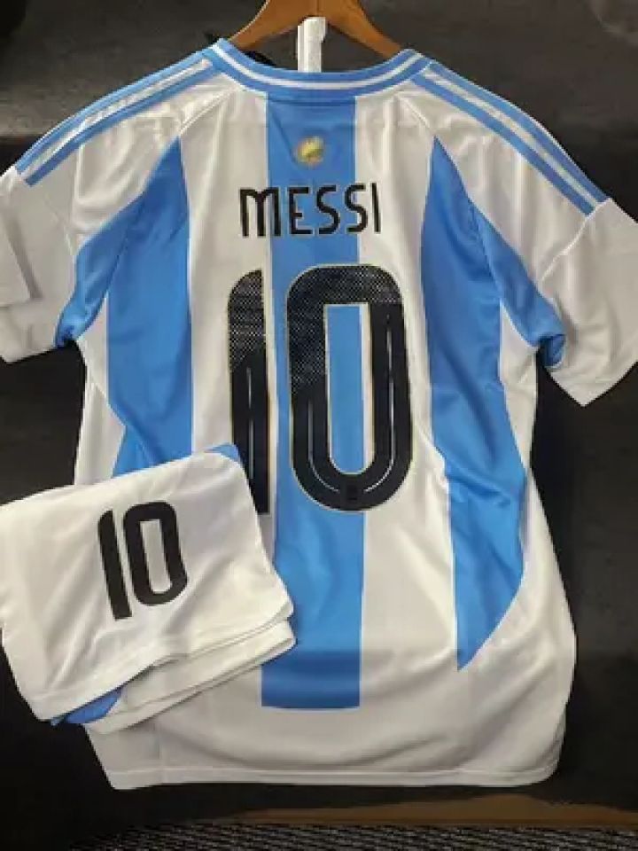 2024美洲杯阿根廷梅西和迪马利亚主客场球衣上架~实惠质量好,实拍看的
