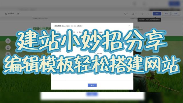 告别编程烦恼,编辑模板让网站搭建变得如此简单,0代码建站