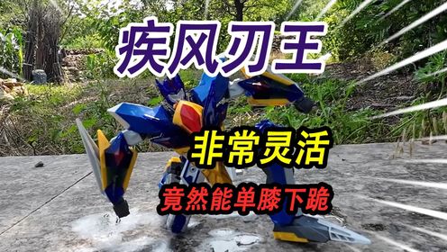 野外小河里捡到半个疾风刃王，它的关节非常灵活，竟然能单膝下跪_高清