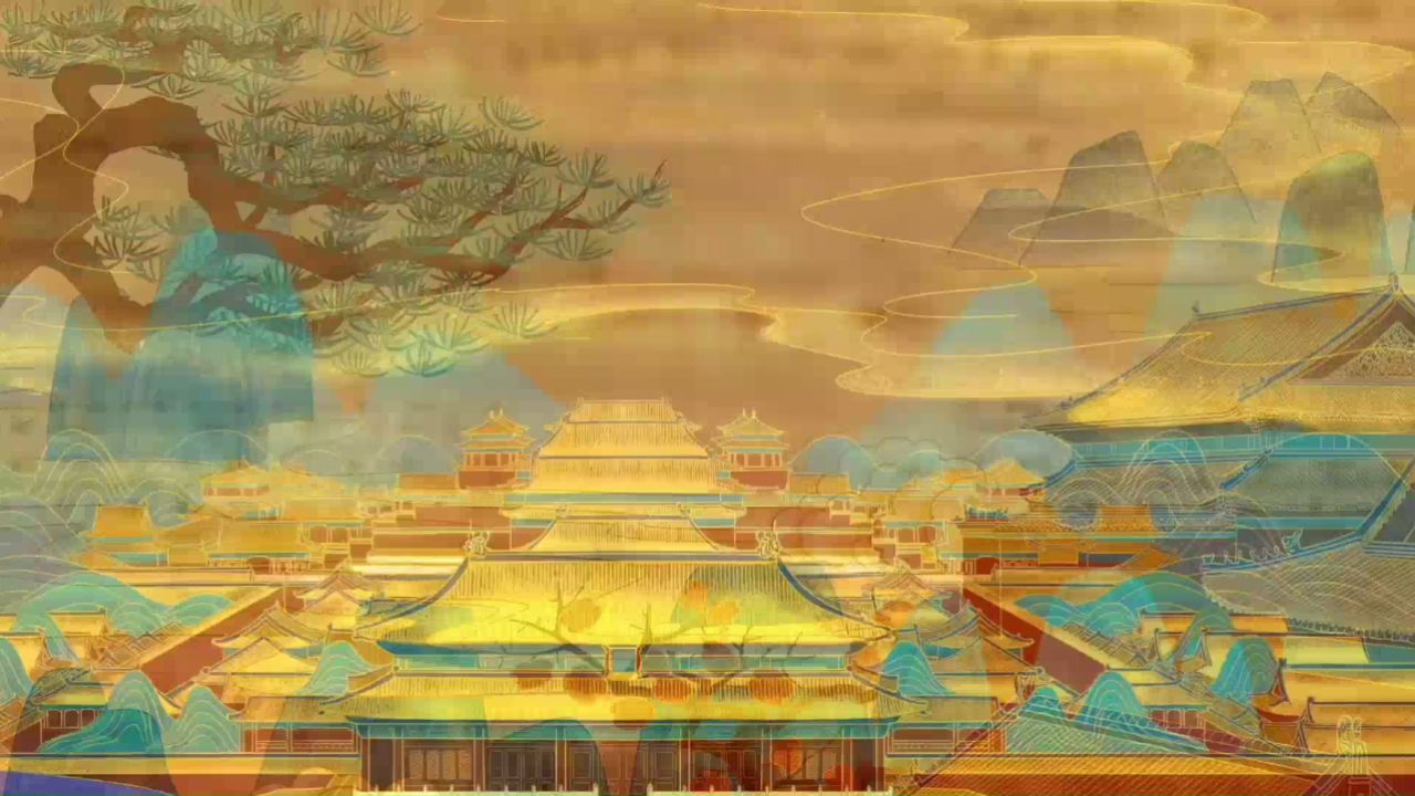 b991-幻世长安大唐盛世学生舞蹈演出表演节目动态led大屏幕背景视频
