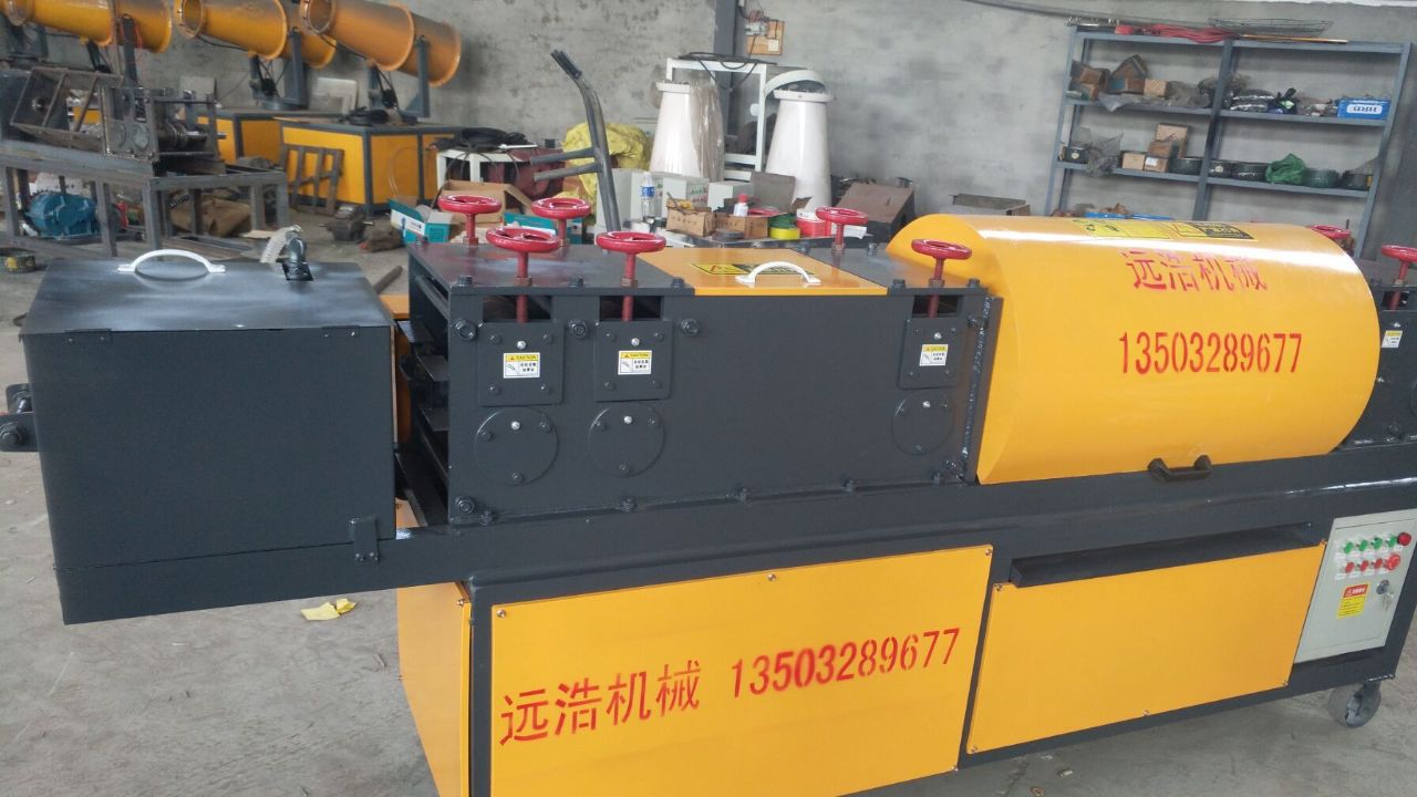 钢管调直除锈刷漆机修复弯曲旧钢管方管理想设备市场充满投资商机