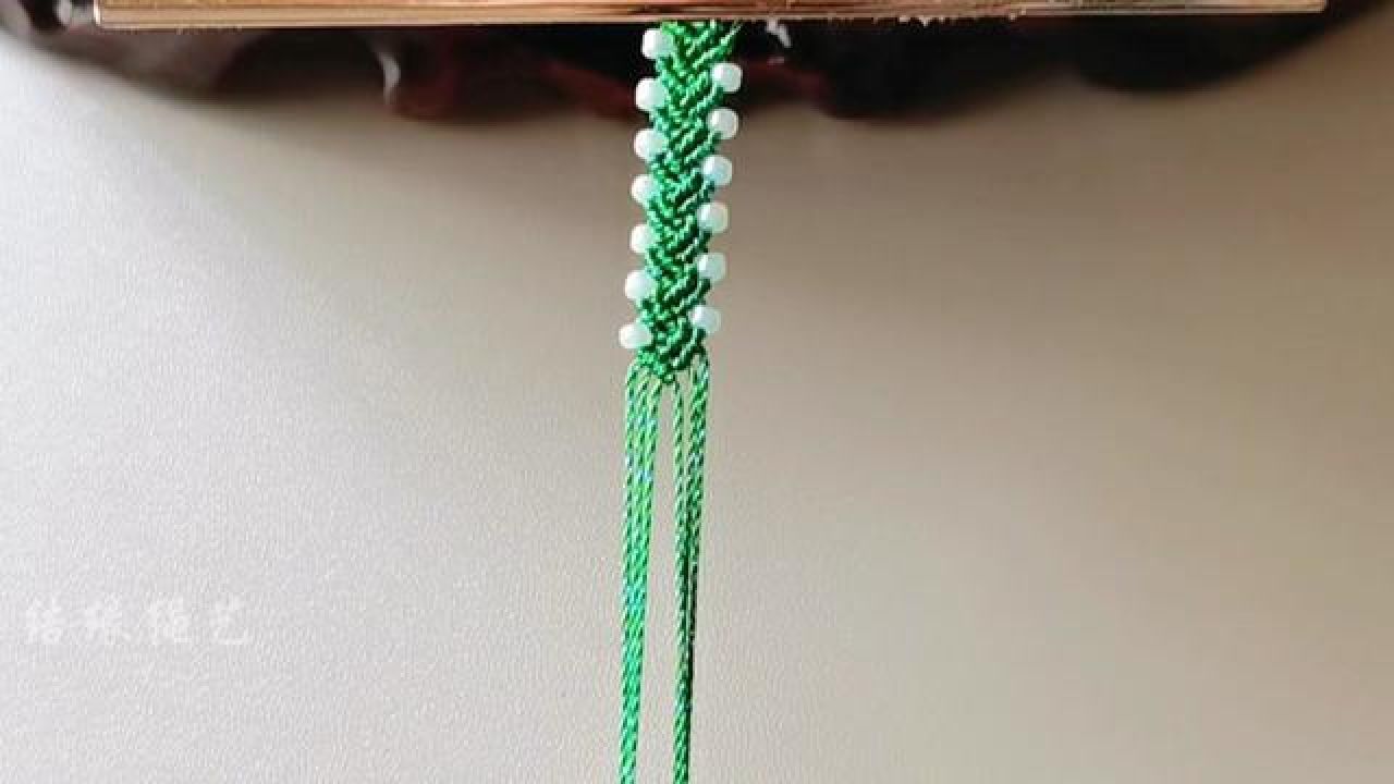 六线斜卷结花纹的编织#编绳教程#纯手工编绳 #爱生活爱编织 #手作饰品