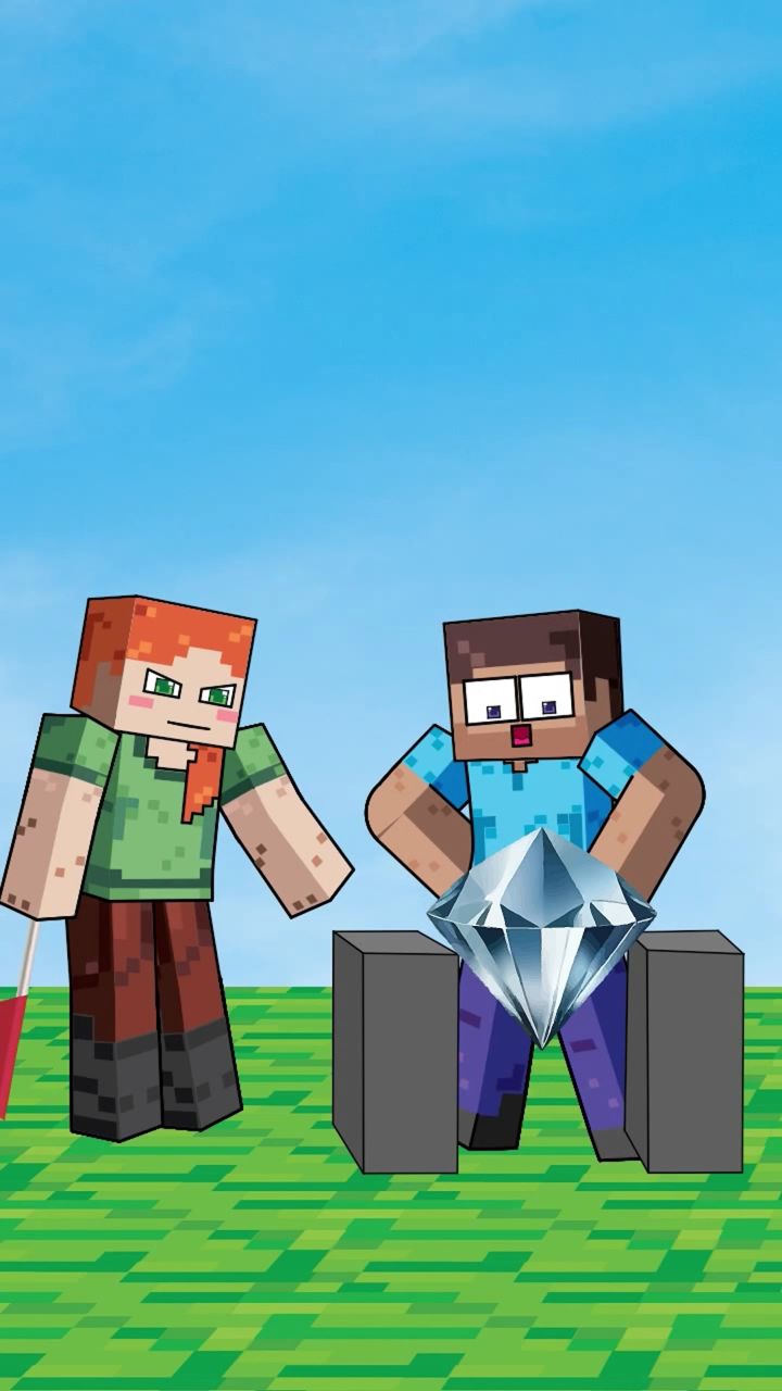 我的世界:史蒂夫能把钻石劈开么?